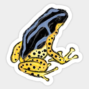 Artwork of a Poison Dart Frog IX Sticker